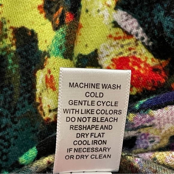 Cable & Gauge Artsy Art To Wear Stretchy Comfortable Top Women L - Picture 12 of 13